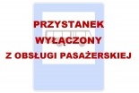 Wyłączenie z obsługi pasażerskiej przystanku Dulowa Leśniczówka